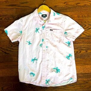 ONEILL KIDS Oasis short sleeve button up shirt size L